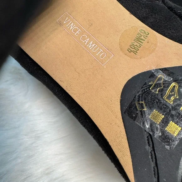 VINCE CAMUTO Thigh High Suede Block Hill Boots - Picture 8 of 8